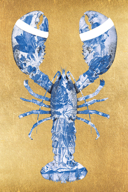 Lobster Royal Blue - TEST- plexiglas schilderij - kunst