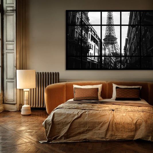 Point of View - Parijs - Zwart wit schilderij- plexiglas schilderij - kunst