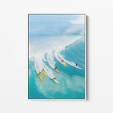 Surfers - Canvas schilderij- plexiglas schilderij - kunst