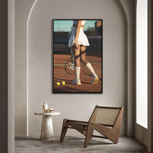 Tennis - Canvas schilderij- plexiglas schilderij - kunst