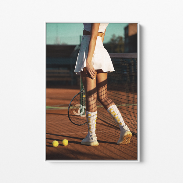 Tennis - Canvas schilderij- plexiglas schilderij - kunst